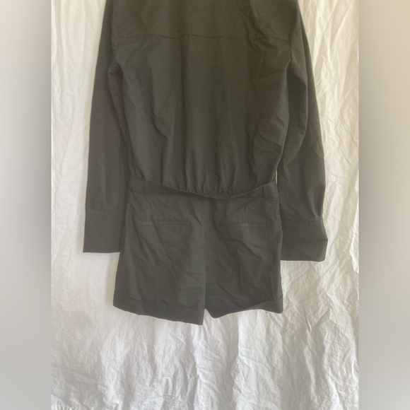 Zara SHIRT STYLE SHORT JUMPSUIT. Black Size Medium NEW - Picture 13 of 13